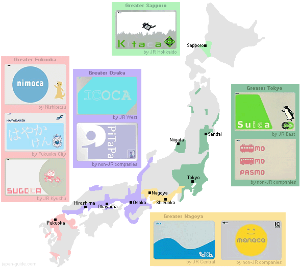 IC Card Region Map